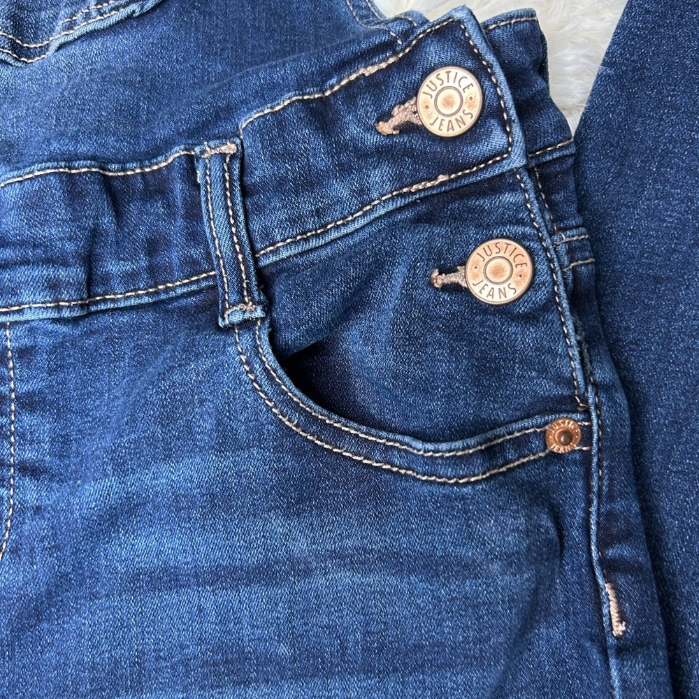 Justice Blue Jumpsuit with Distressed Details - Picture 4 of 13